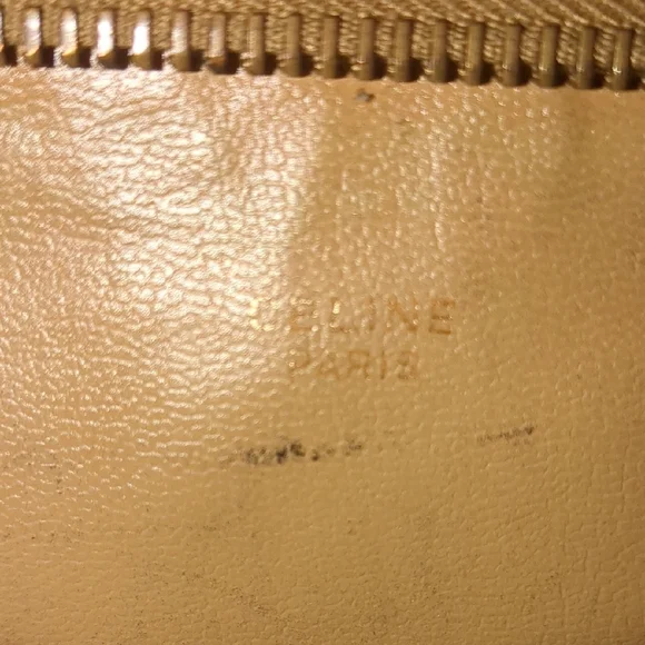 VINTAGE CELINE MACADAM CLUTCH EUC - Picture 10 of 11